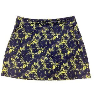 PUMA Women’s Floral Golf Tennis Skirt Mini Stretch Blue Green Size Medium EUC